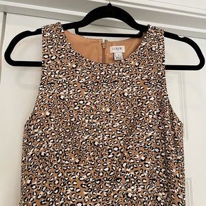 J. Crew Animal Print Sheath Dress